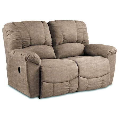 Casual Power La-Z-Time® Full Reclining Loveseat with Channel-Stitched Back